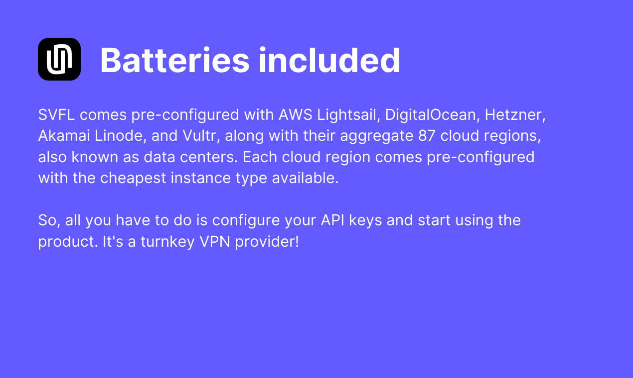 수명을위한 서버리스 VPN - Wireguard를 기반으로 한 귀하의 개인 주문형 VPN 제공 업체 미디어 5