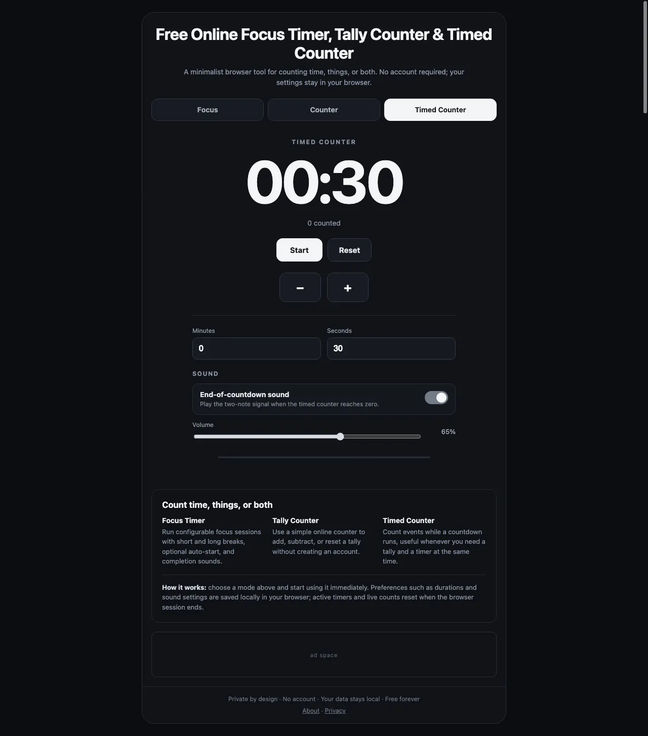 Minimal Time + Count gallery image