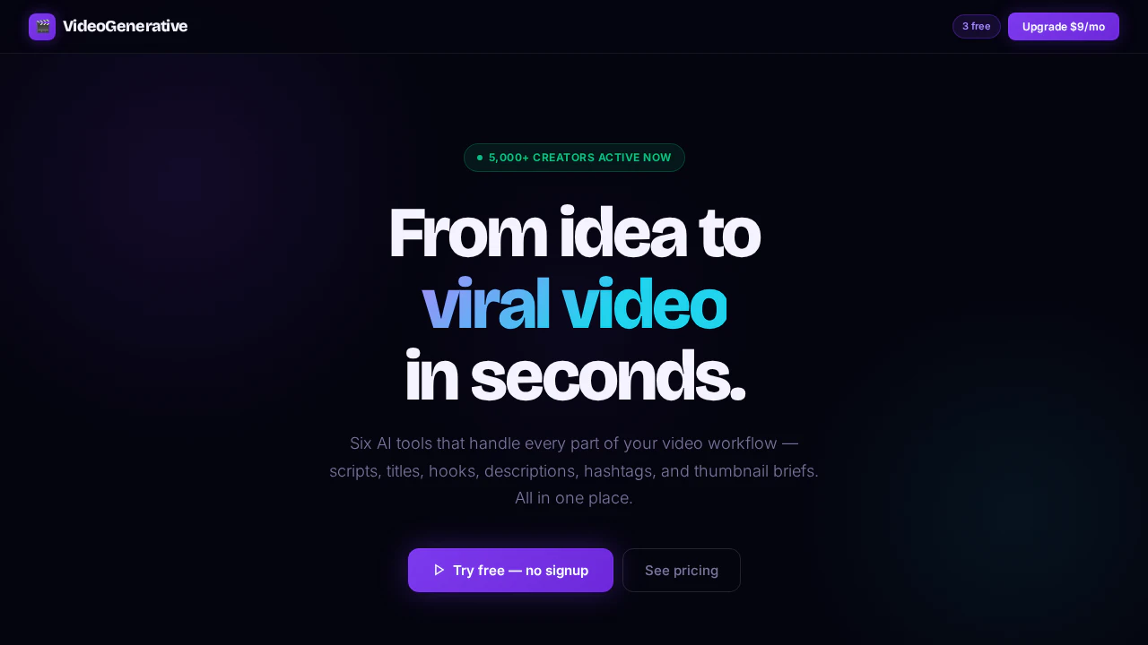 VideoGenerative 截图