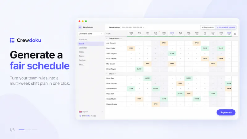 Crewdoku screenshot 1