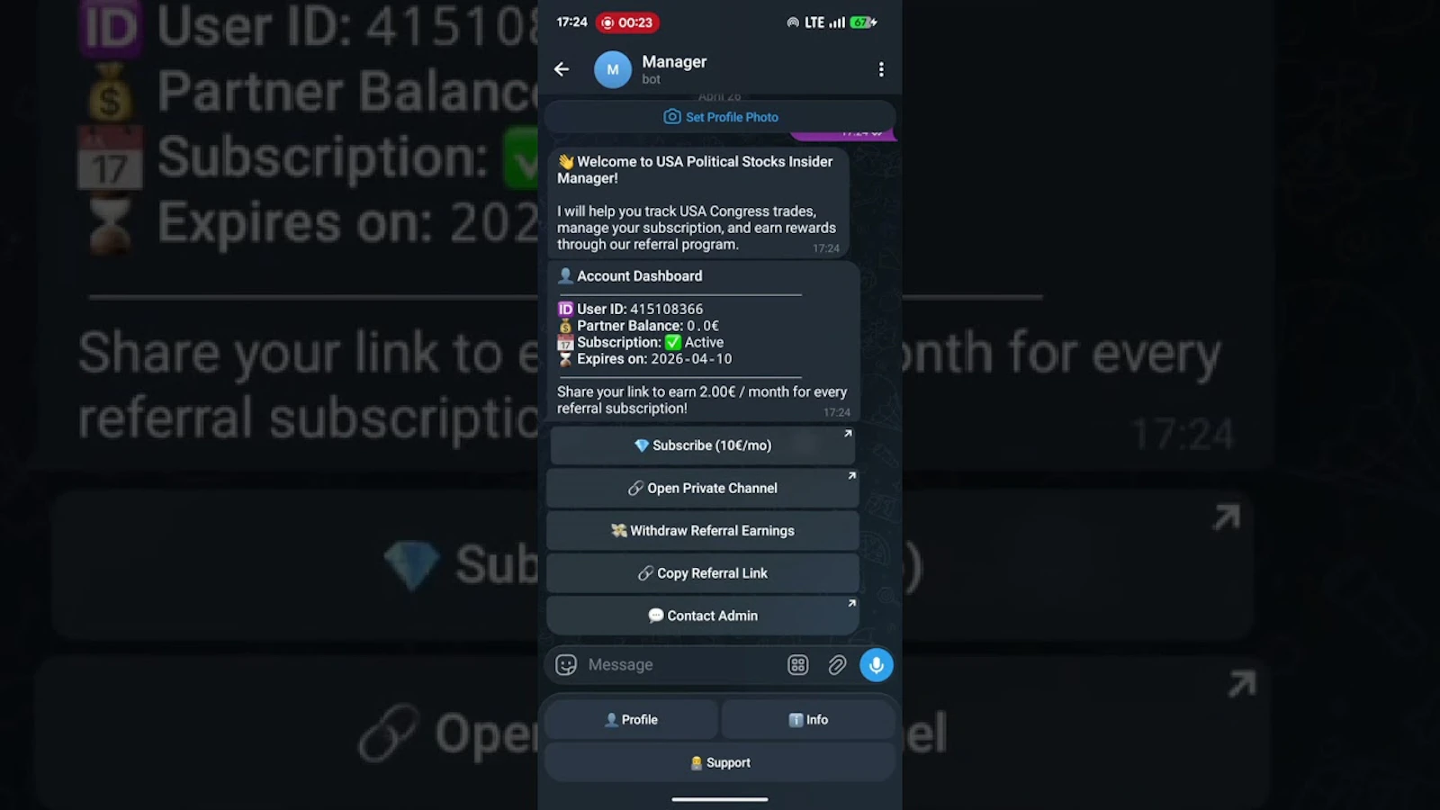 Live Pelosi & Senate Data screenshot 1 (video preview)