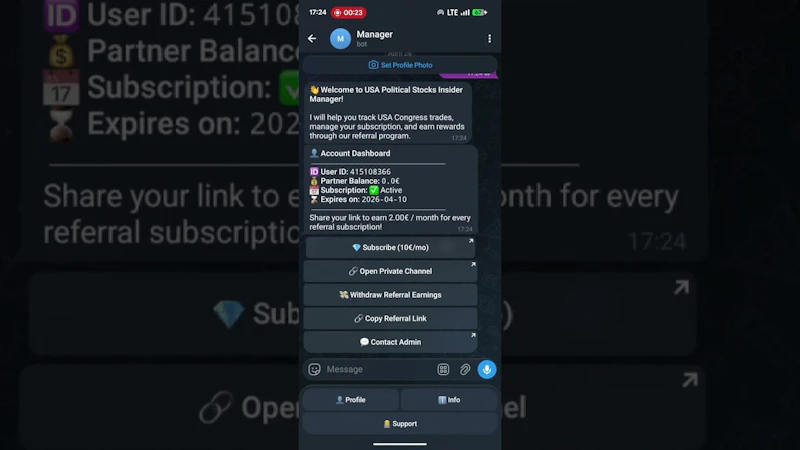 Live Pelosi & Senate Data screenshot 1 (video preview)