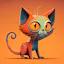 Weird Cats Stickers