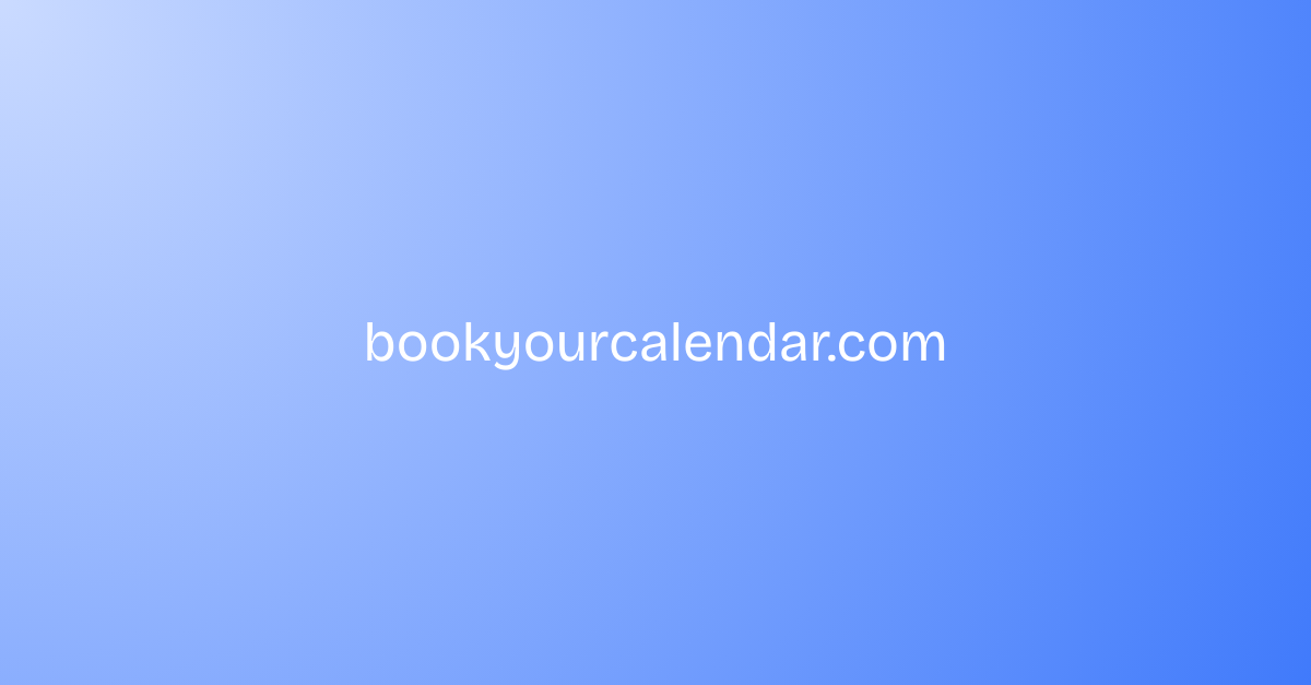 Book Your Calendar gallery image