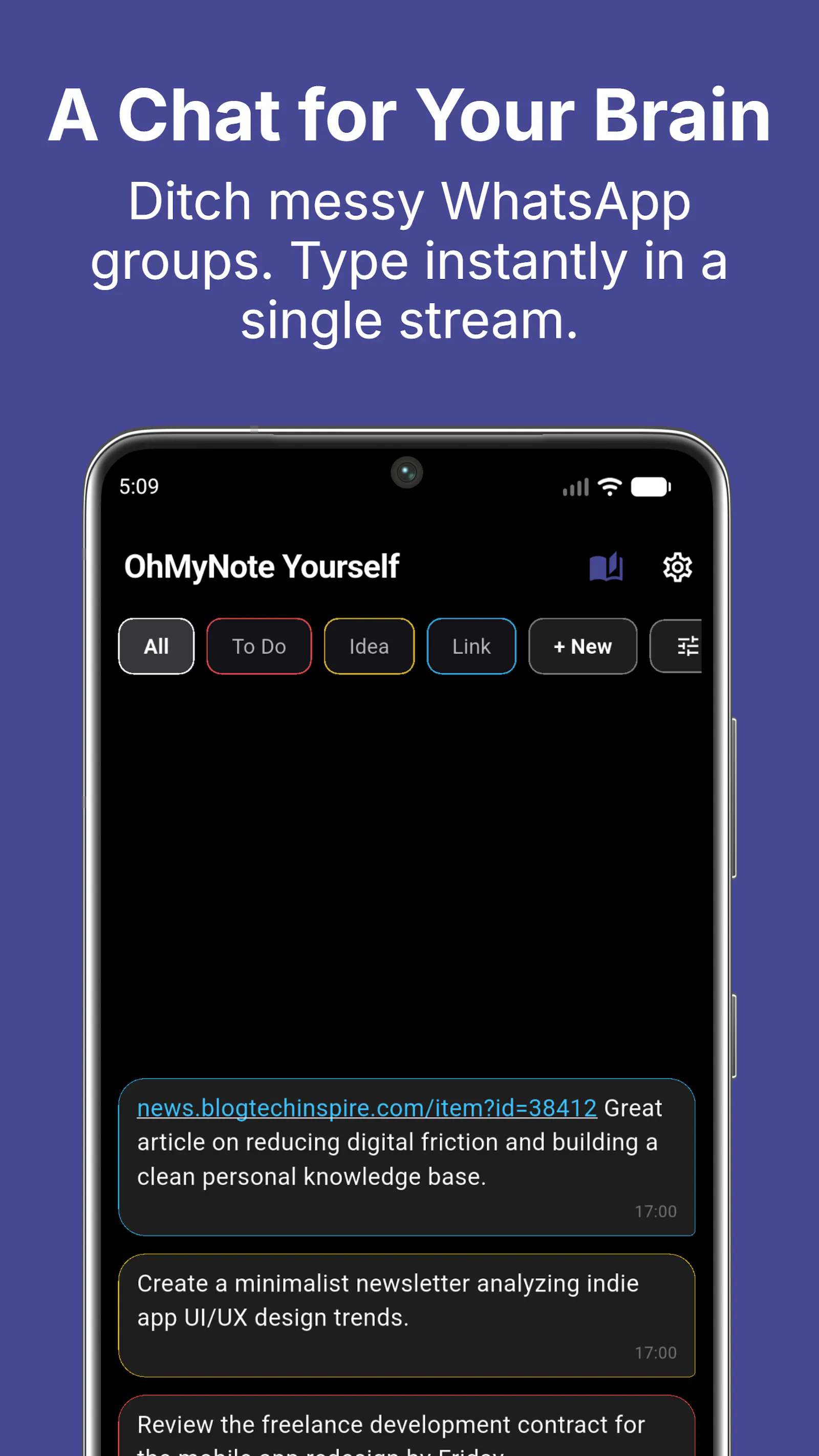 OhMyNote Yourself screenshot 2