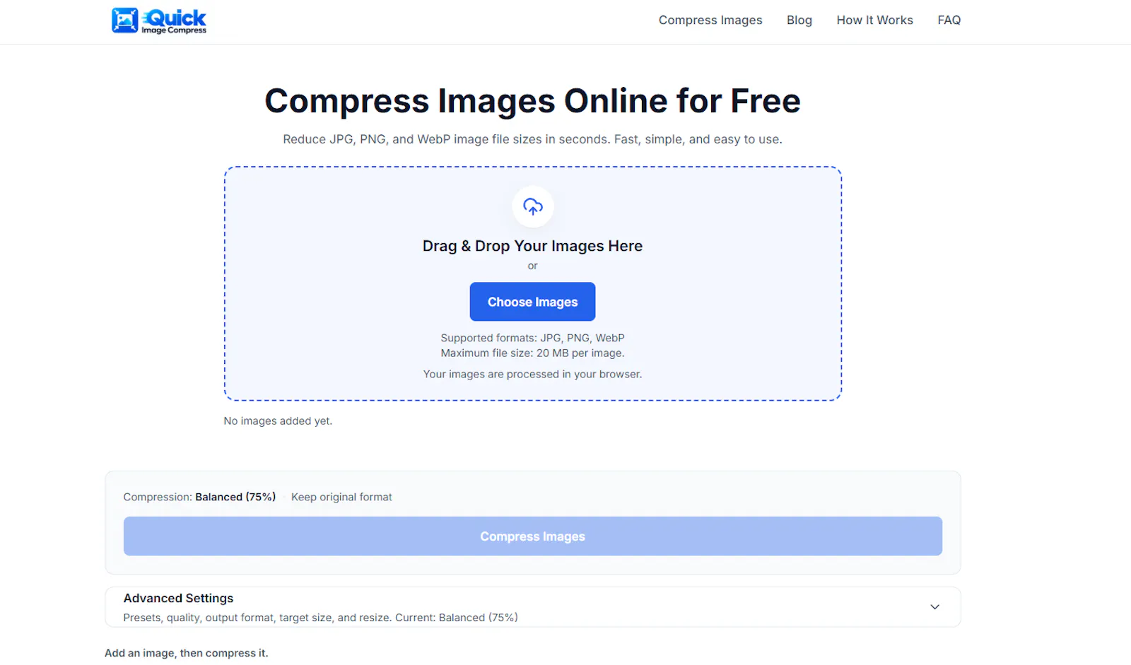 QuickImageCompress screenshot 1