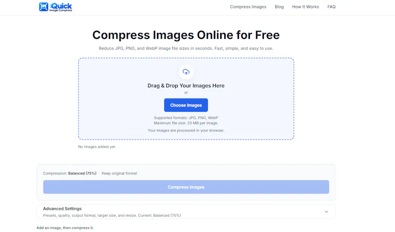 QuickImageCompress screenshot 1
