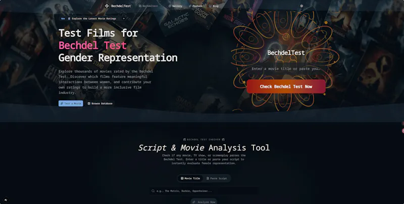 Movies Bechdel Test screenshot 1