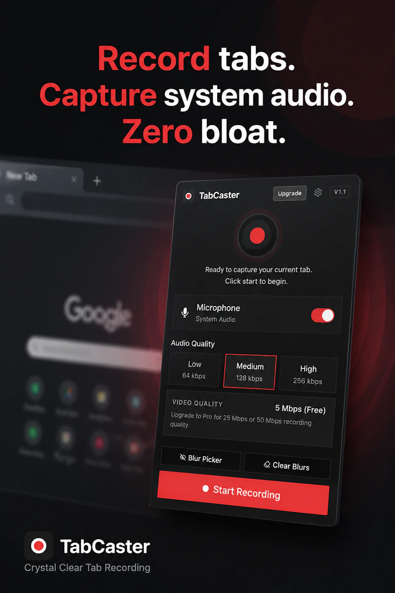 TabCaster Screen Recorder screenshot 1