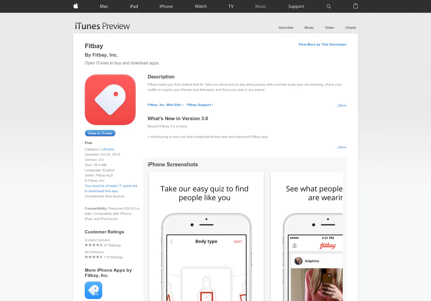 Fitbay (iOS)