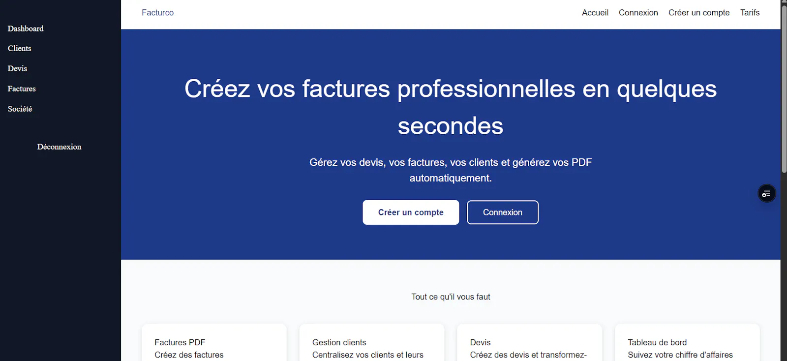 Factureco screenshot 1