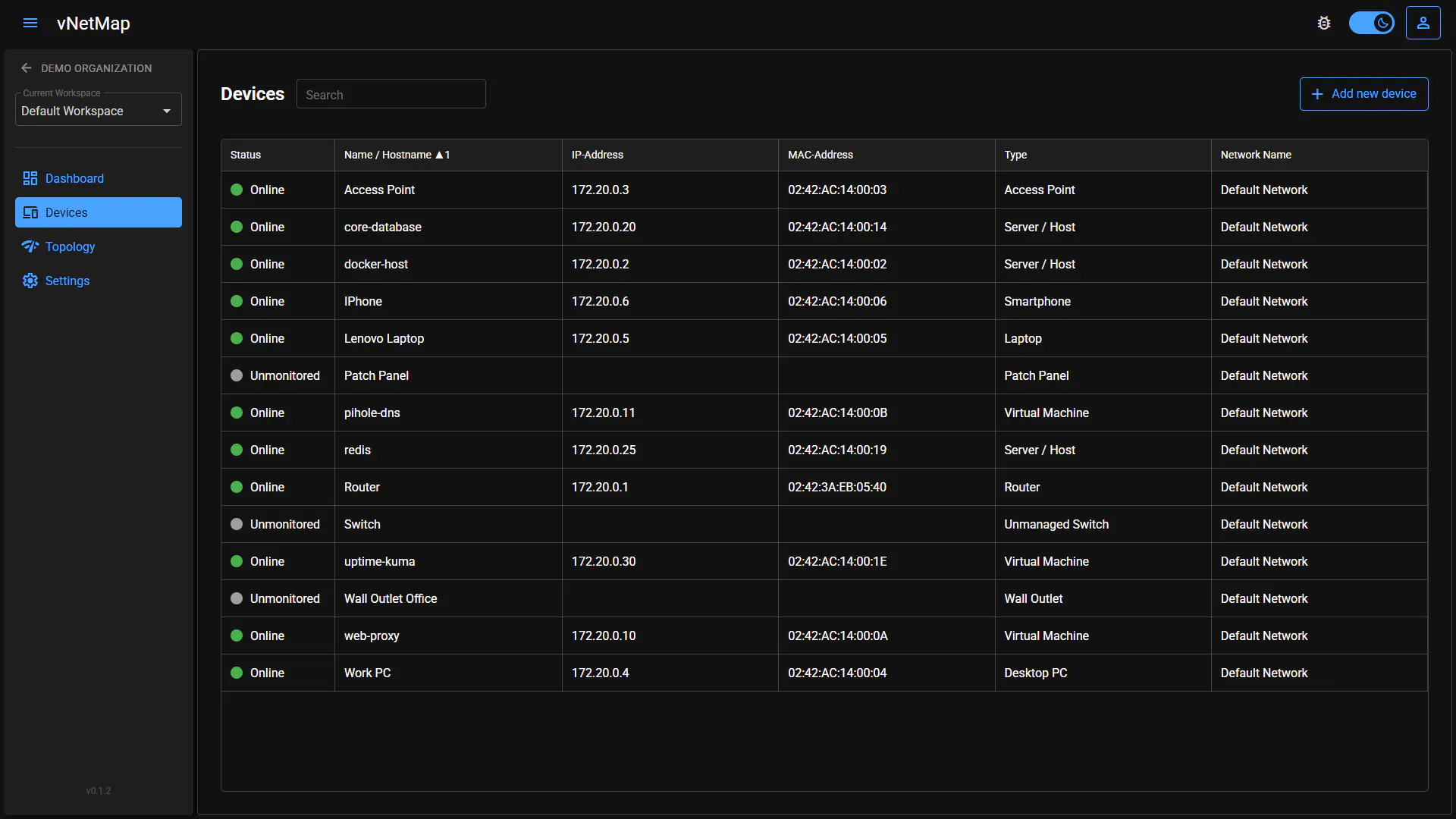 vNetMap gallery image