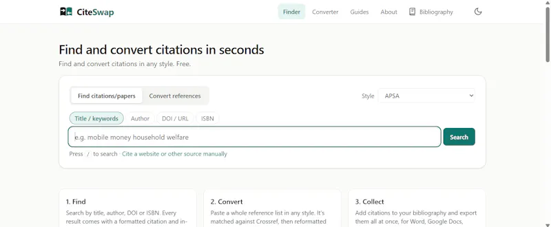 CiteSwap screenshot 3
