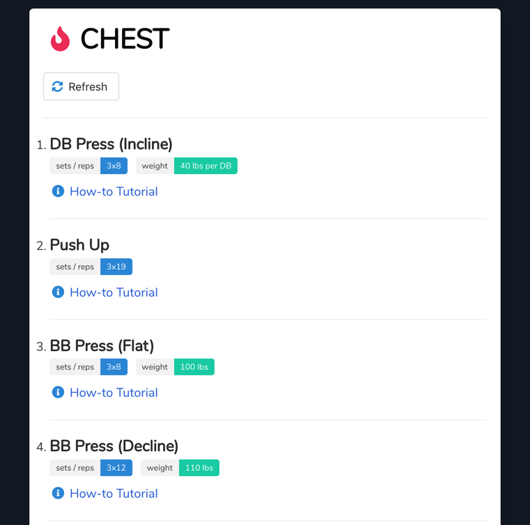 Lets Get Fit! - Workout Generator gallery image