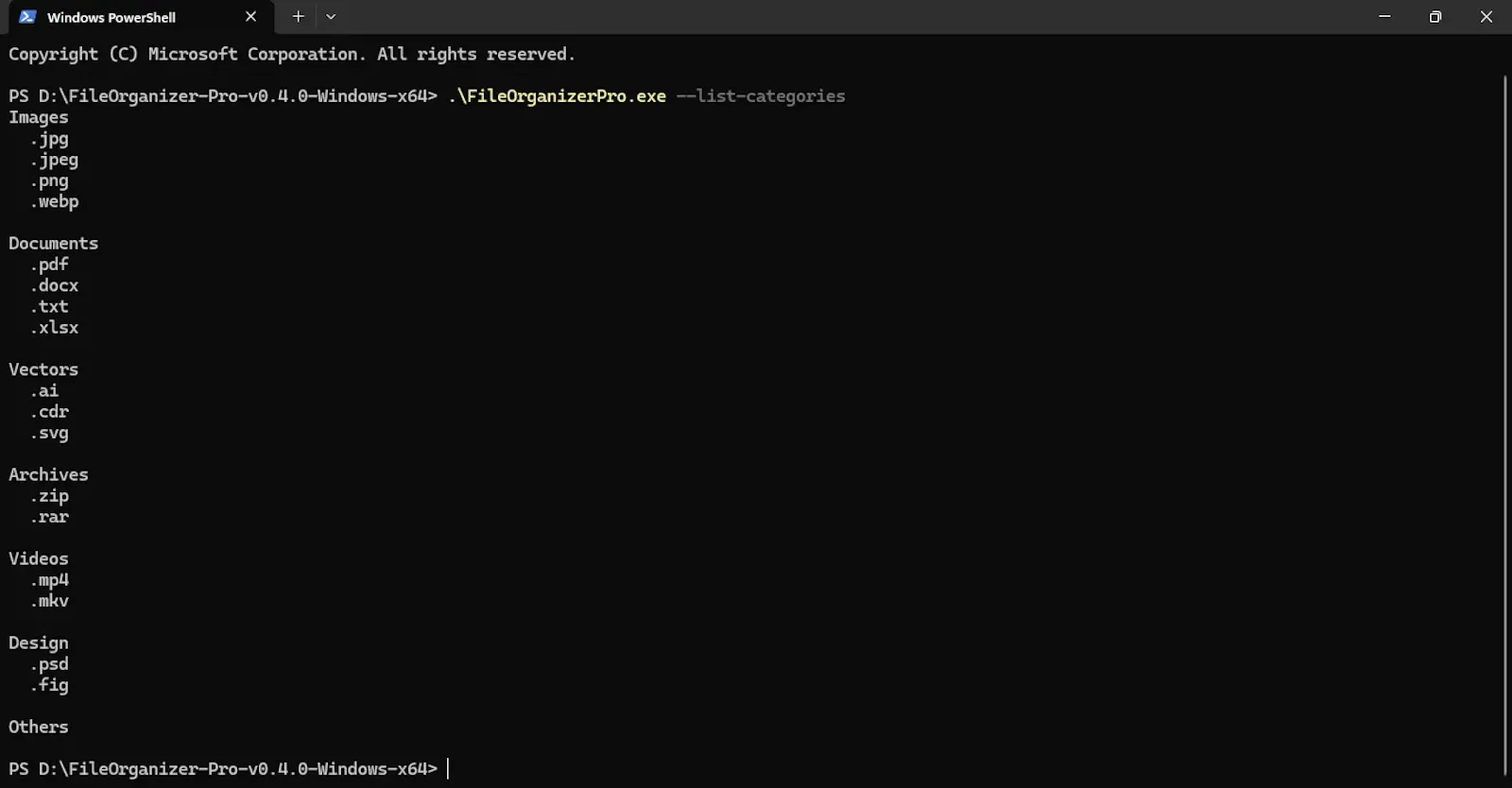 File Organizer screenshot 1