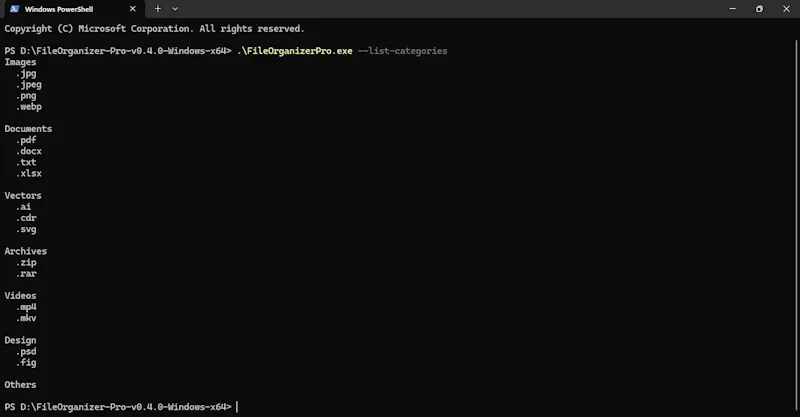 File Organizer screenshot 1