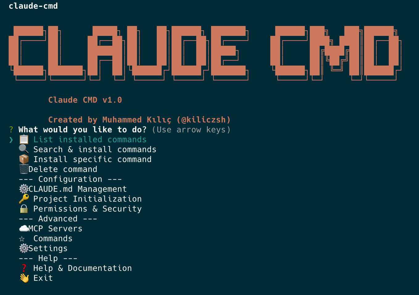 Claude CMD