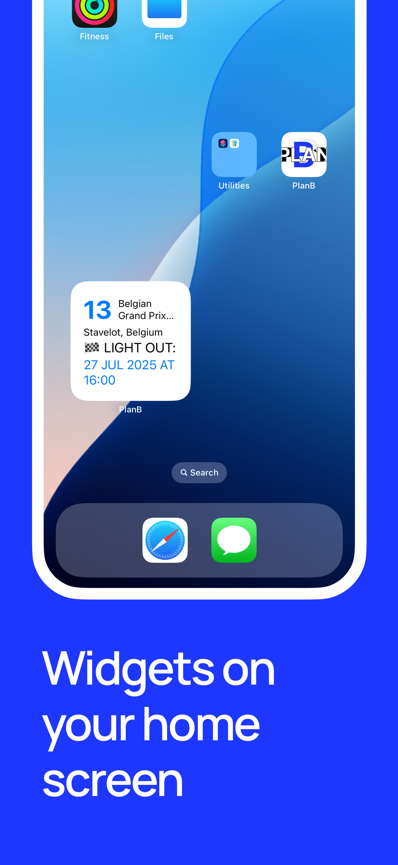 PlanB F1 Companion App 2026 - Screenshot 5 showing product features and functionality