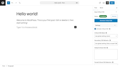 Easy Critical CSS gallery image