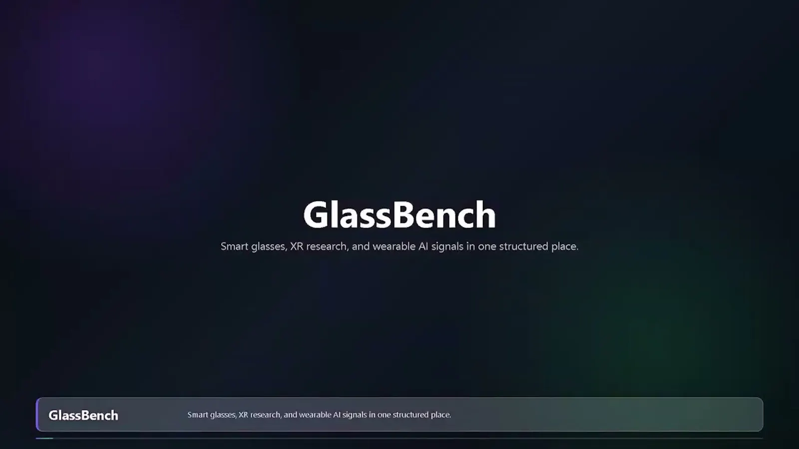 GlassBench screenshot 1 (video preview)