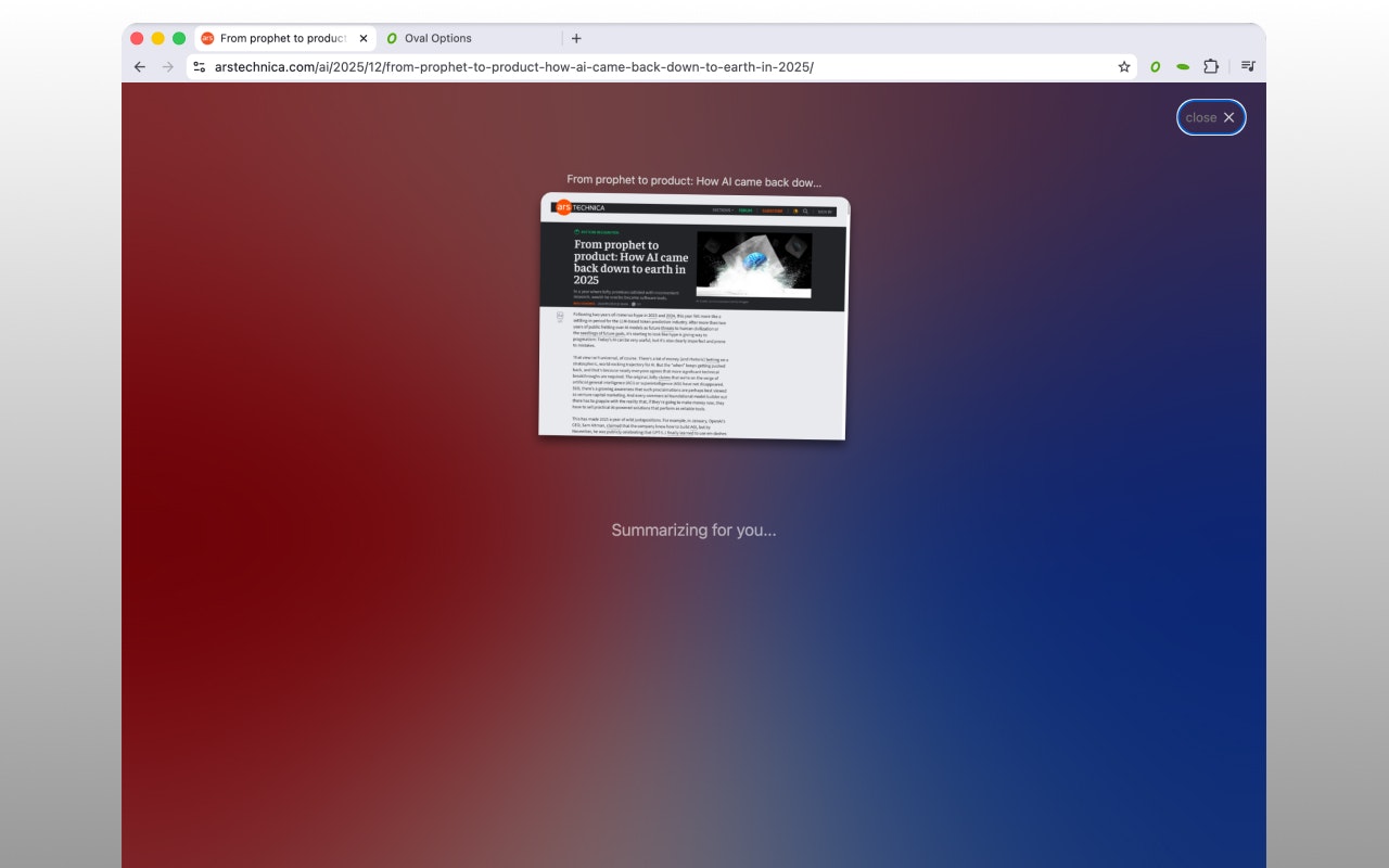 Oval - Screenshot 3 showing product features and functionality