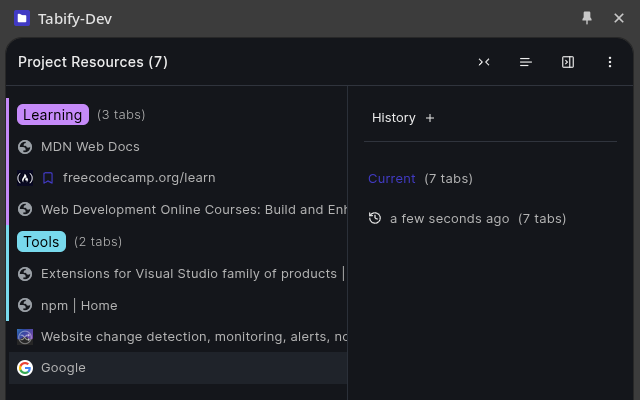 Tabify gallery image