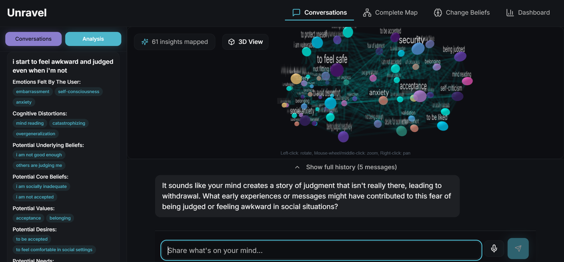 Unravel - Main product screenshot demonstrating key features and user interface