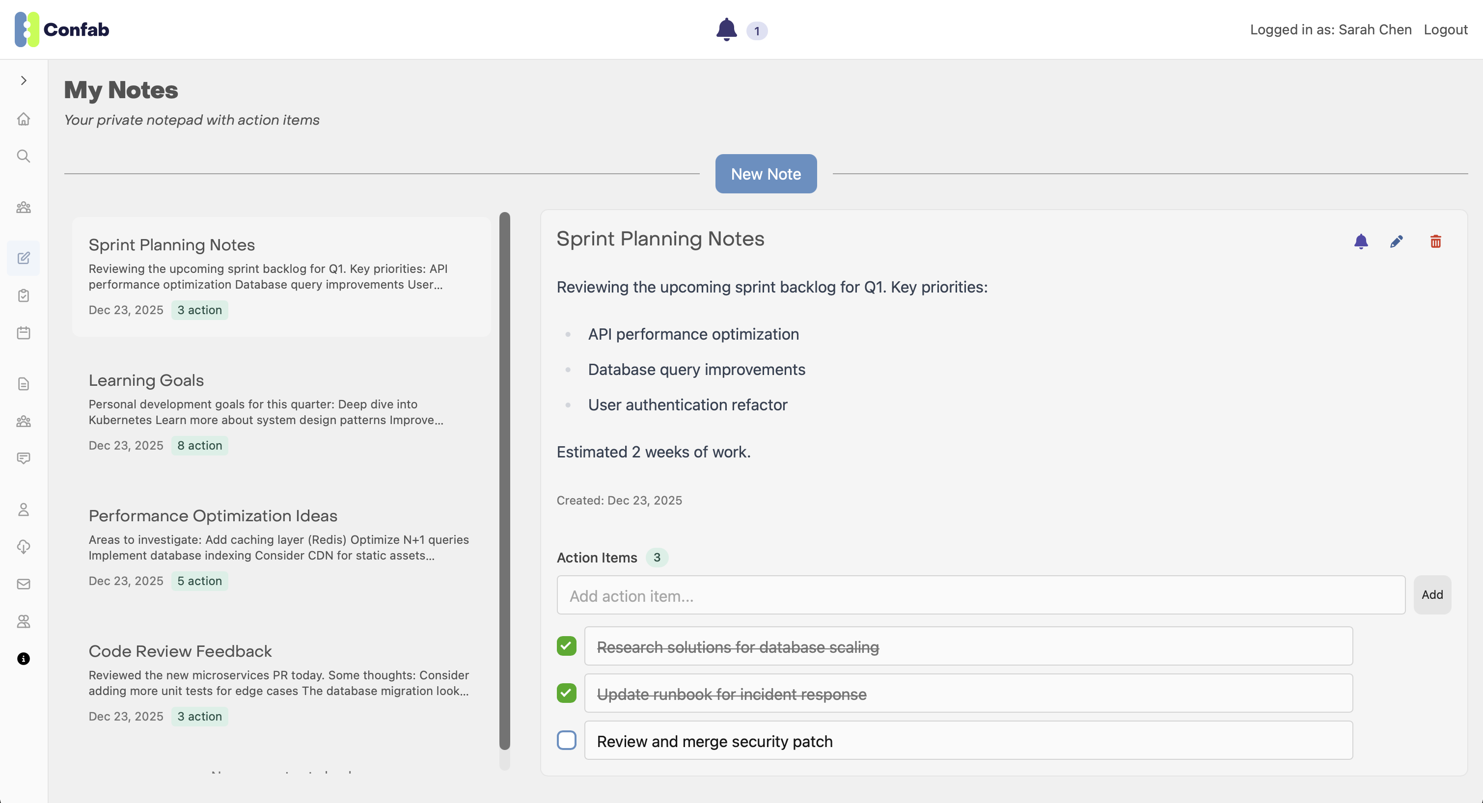Confab - Screenshot 3 showing product features and functionality