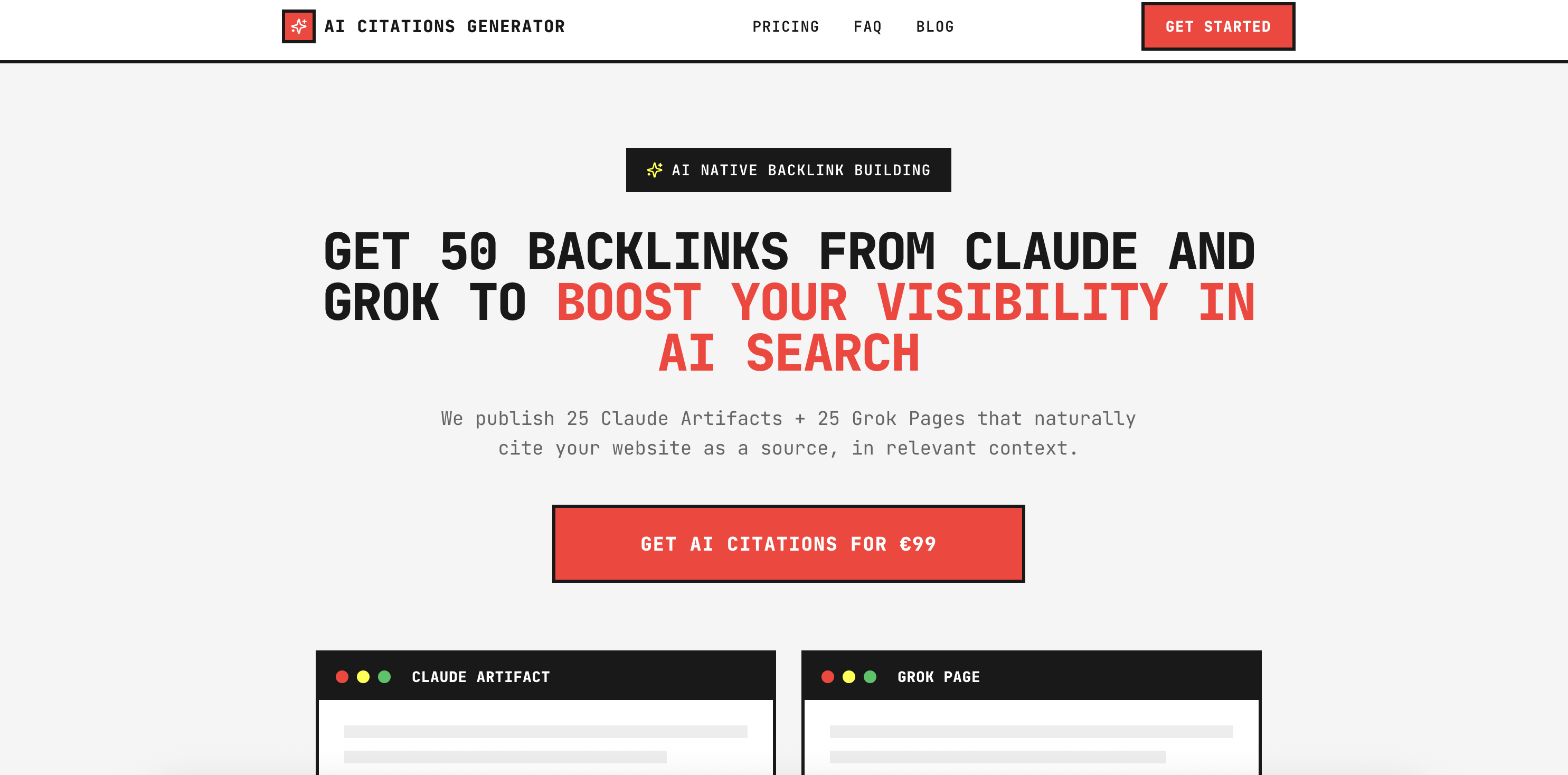 AI Citations Generator - Main product screenshot demonstrating key features and user interface