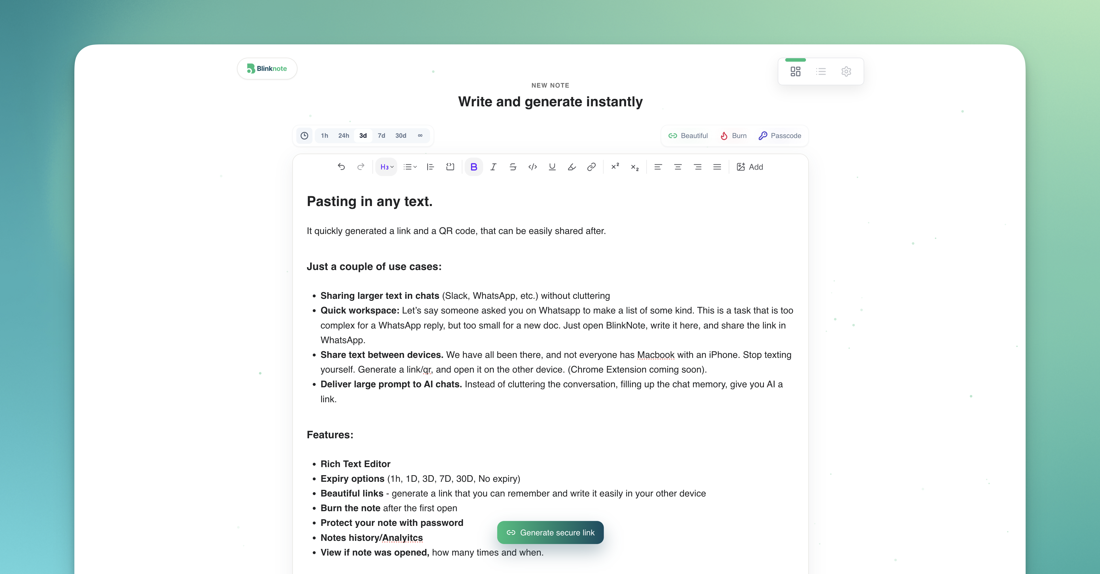 BlinkNote gallery image