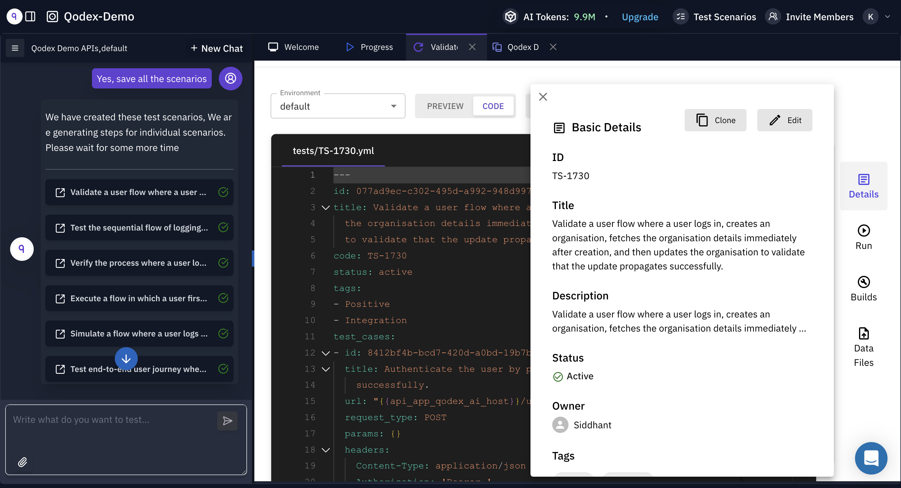Qodex - Scopri, testare e proteggere le tue API - 10 volte più veloce con AI. media 5