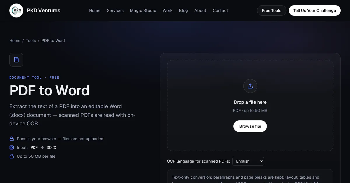 PKD Ventures Free AI Tools gallery image
