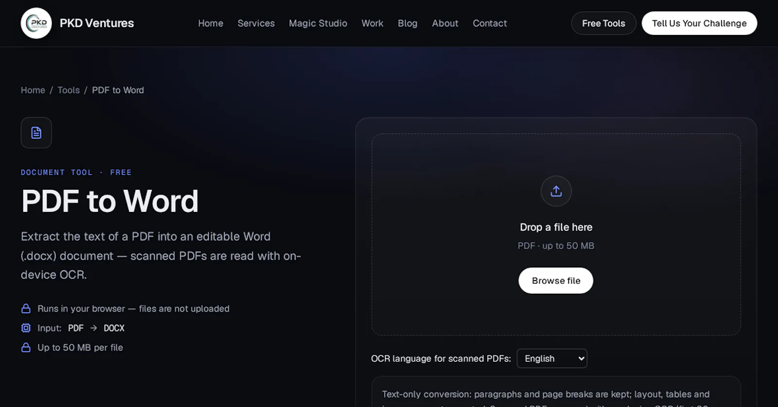 PKD Ventures Free AI Tools screenshot 2