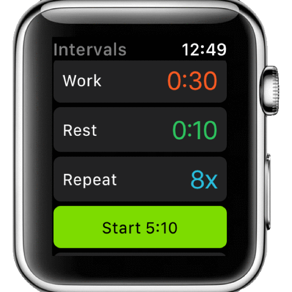 apple watch interval workout