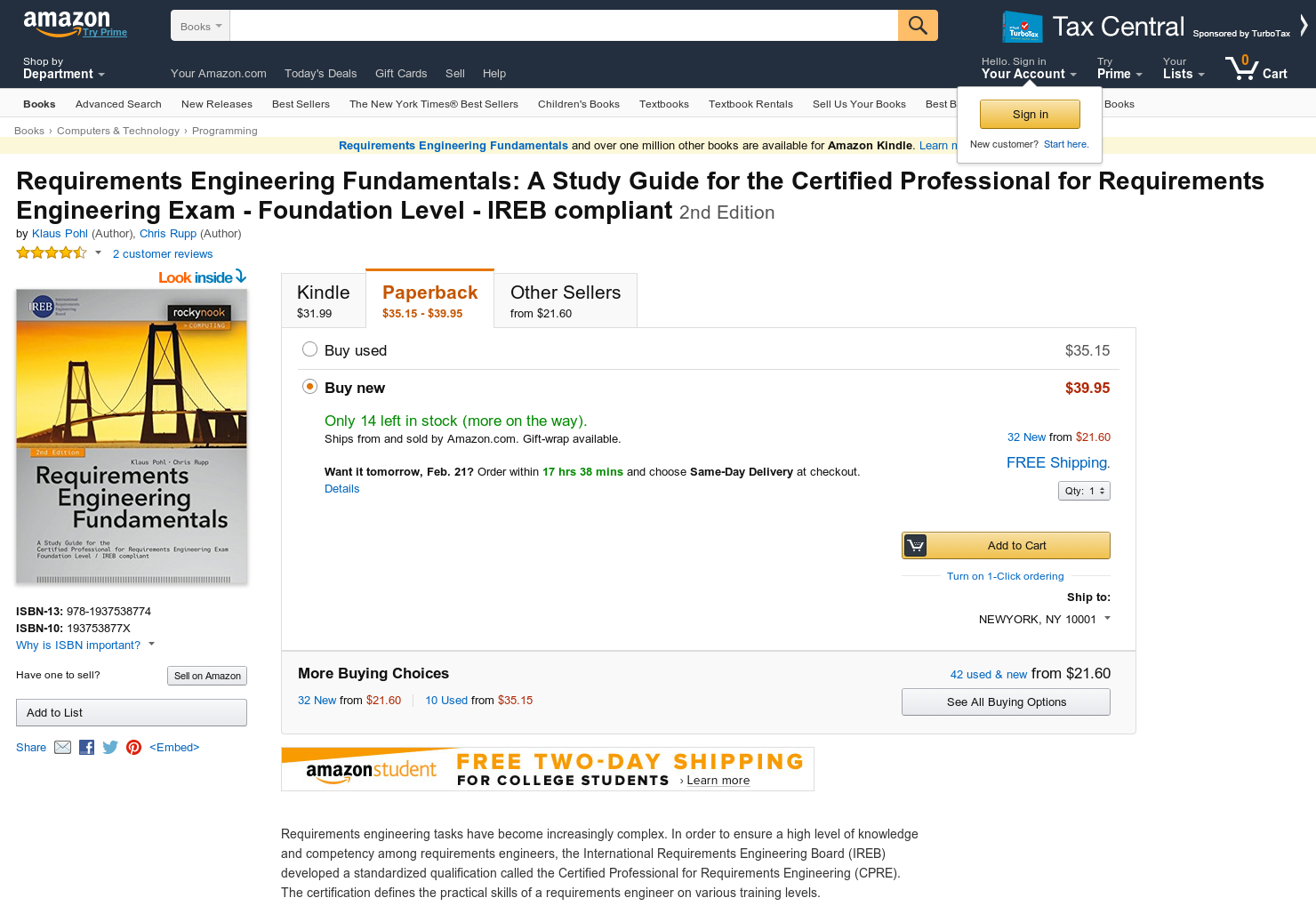 Requirements Engineering Fundamentals gallery image
