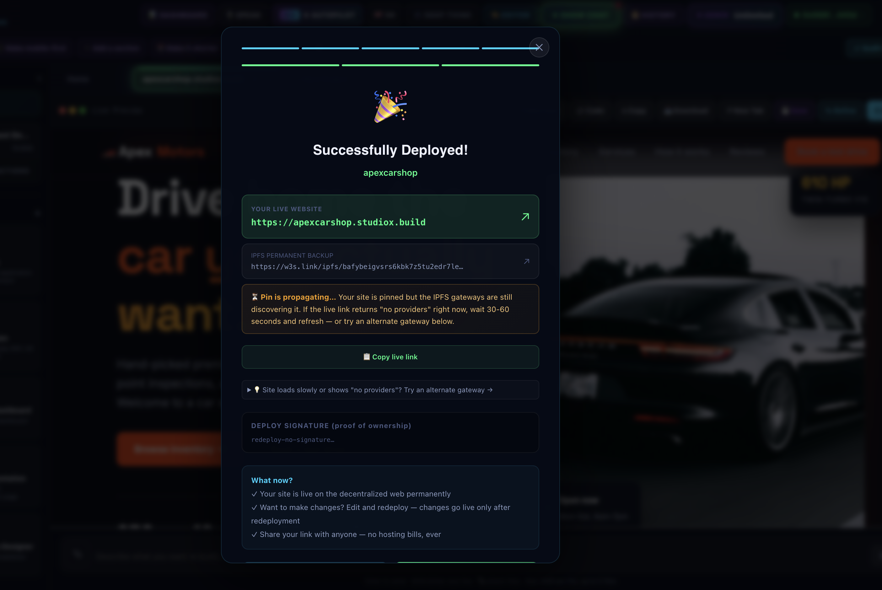 StudioXBuilder gallery image