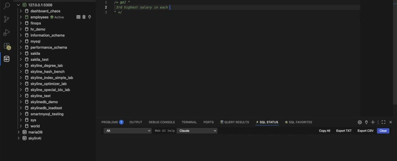 SQLLens.AI – Your AI Database Engineer  截图 2