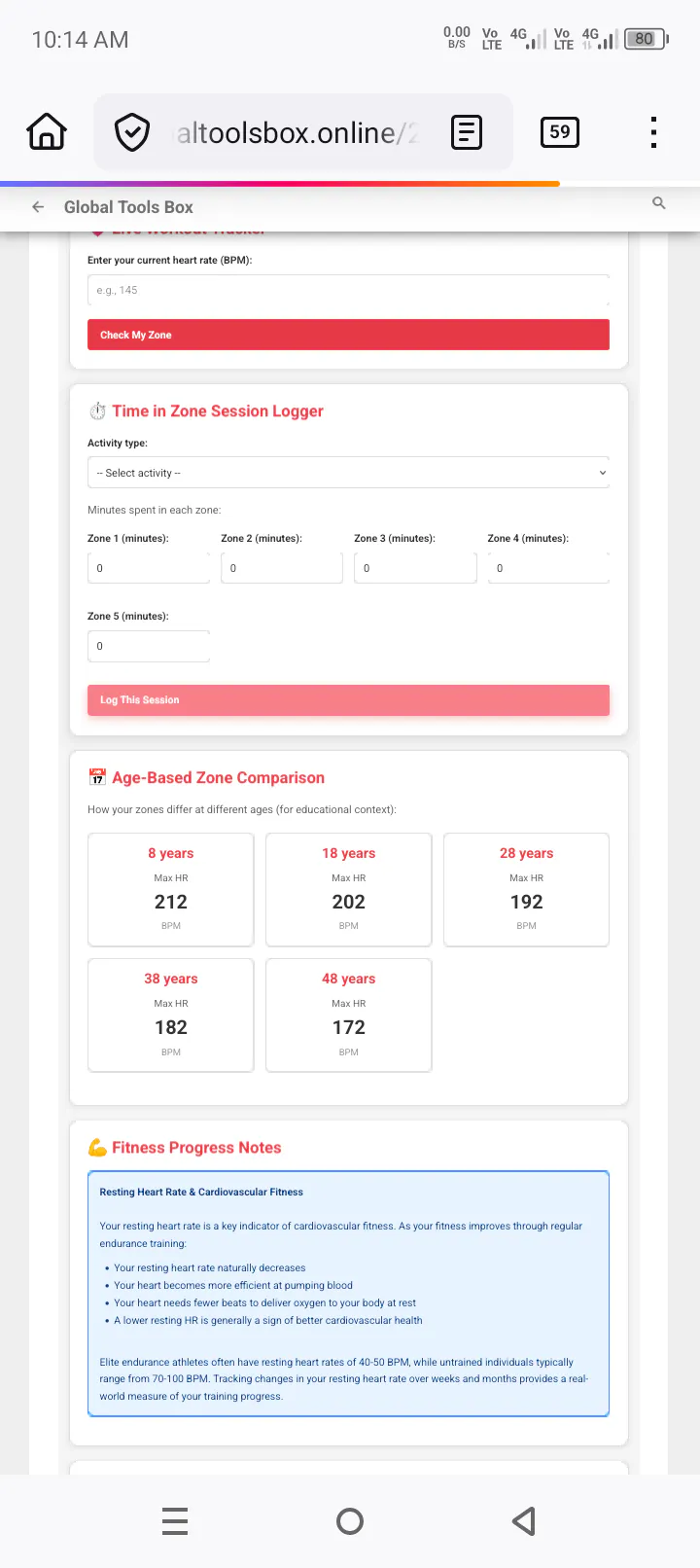Heart Rate Zone Calculator Pro gallery image