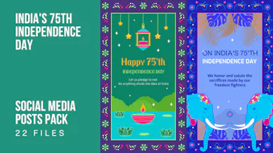 Social Pack - India's Independence Day gallery image