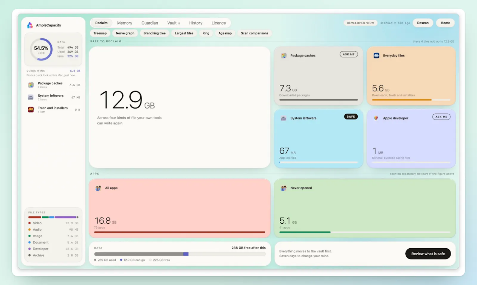 AmpleCapacity — Make room on MAC screenshot 3