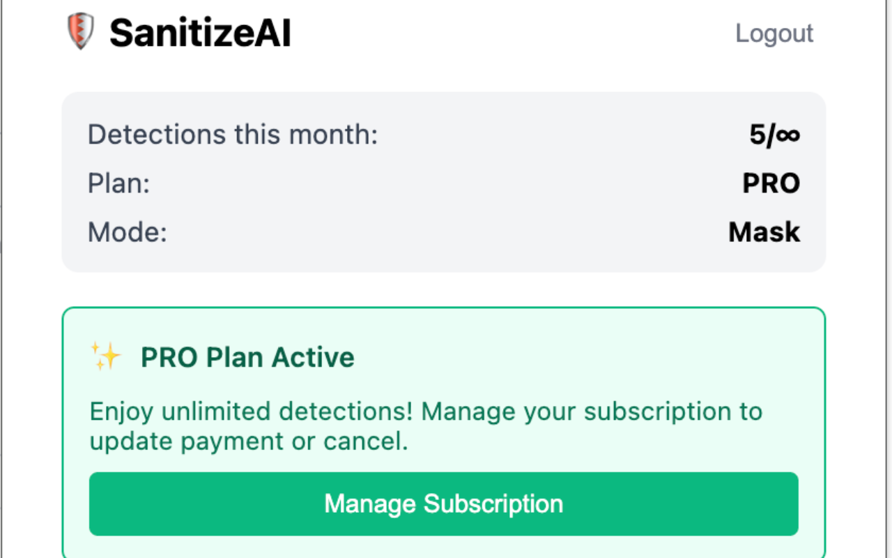 SanitizeAI gallery image