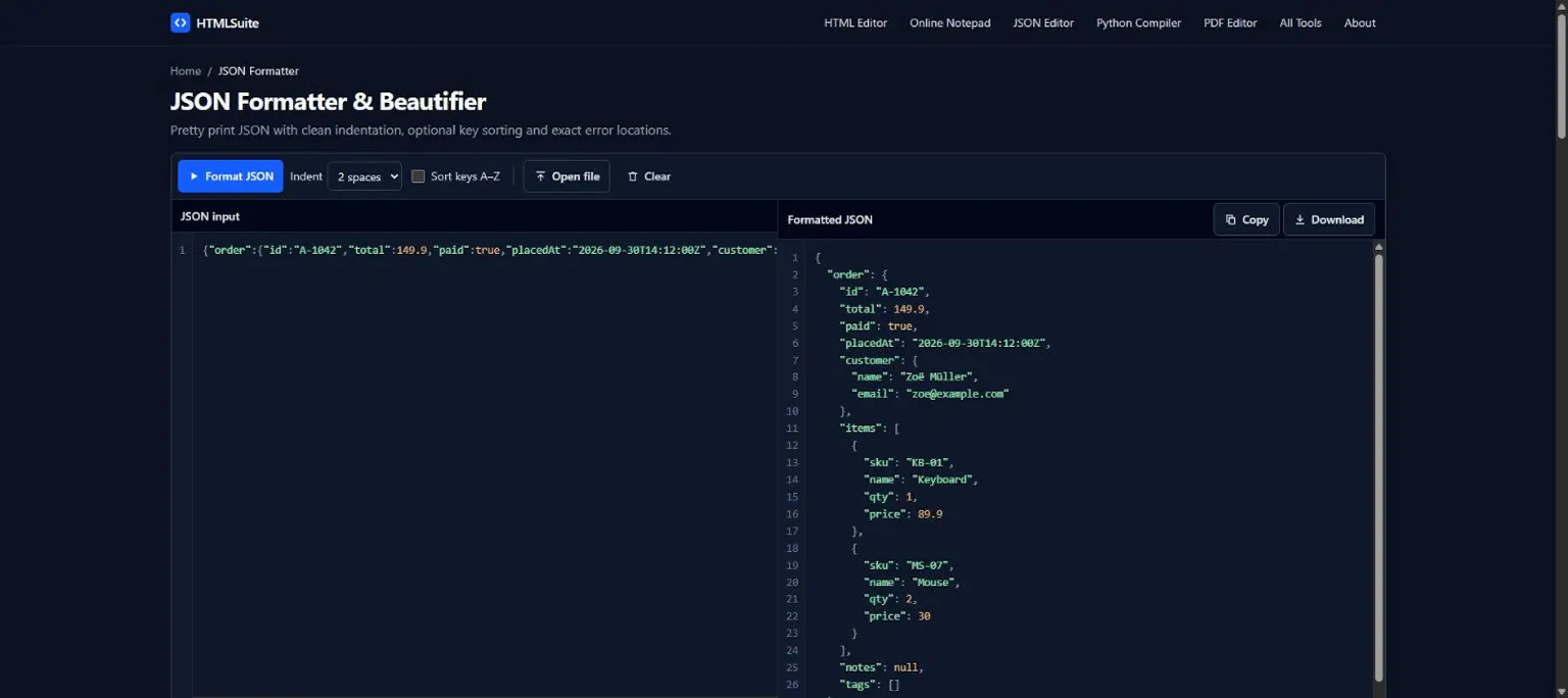 HTML Suite screenshot 1