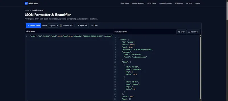 HTML Suite screenshot 1