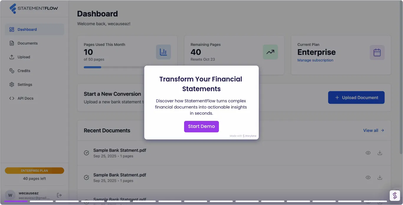 Statement Flow screenshot 8