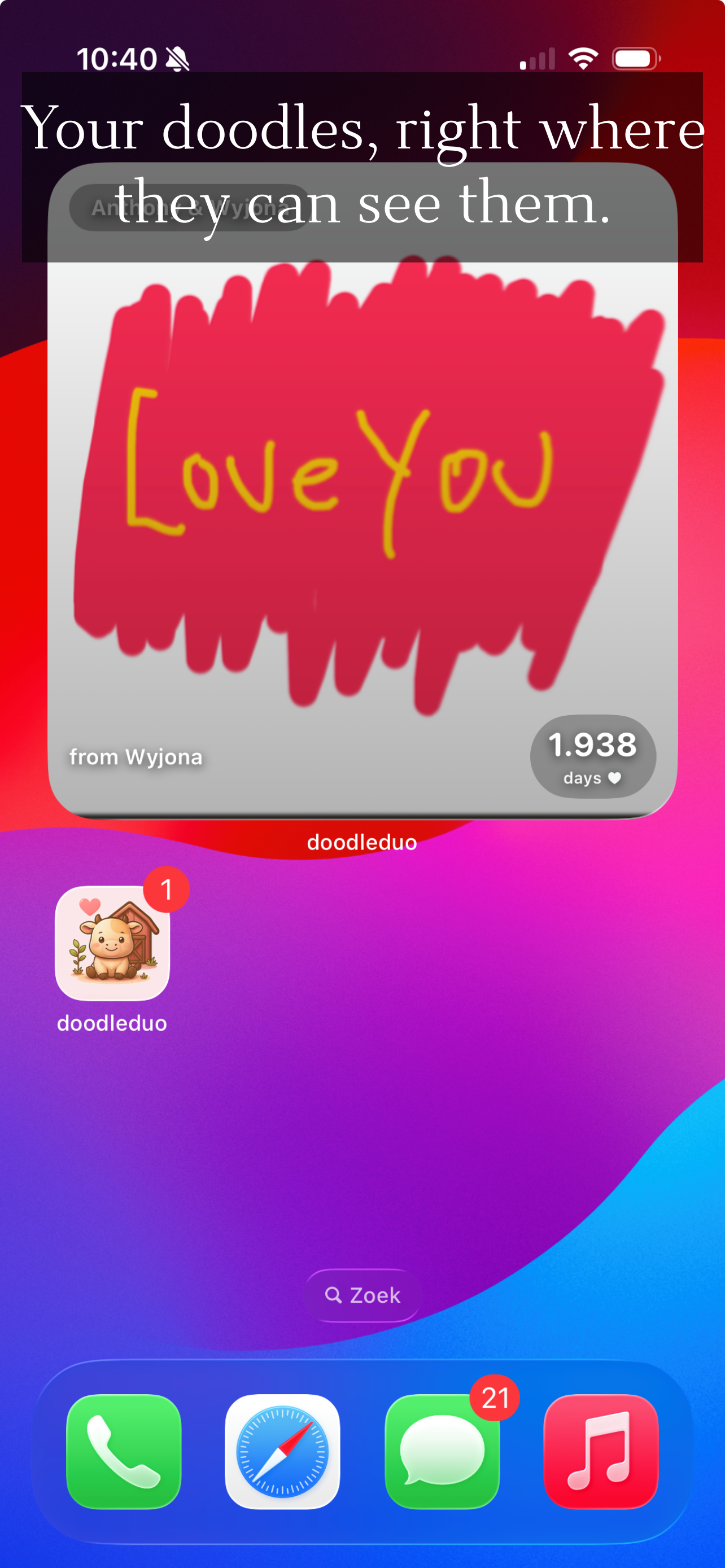 doodleduo: cozy couple app gallery image