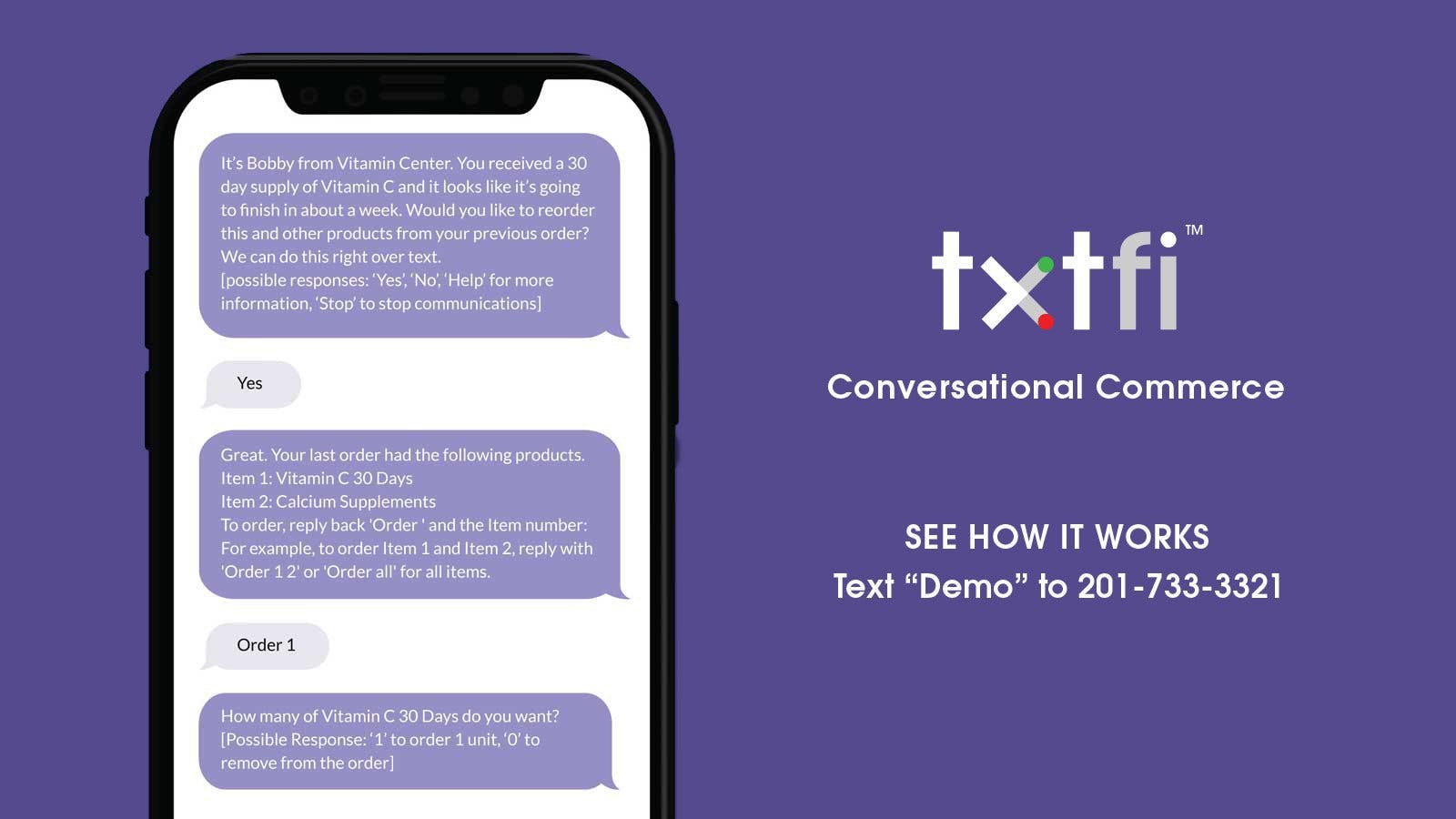TXTFi | Order thru SMS media 2