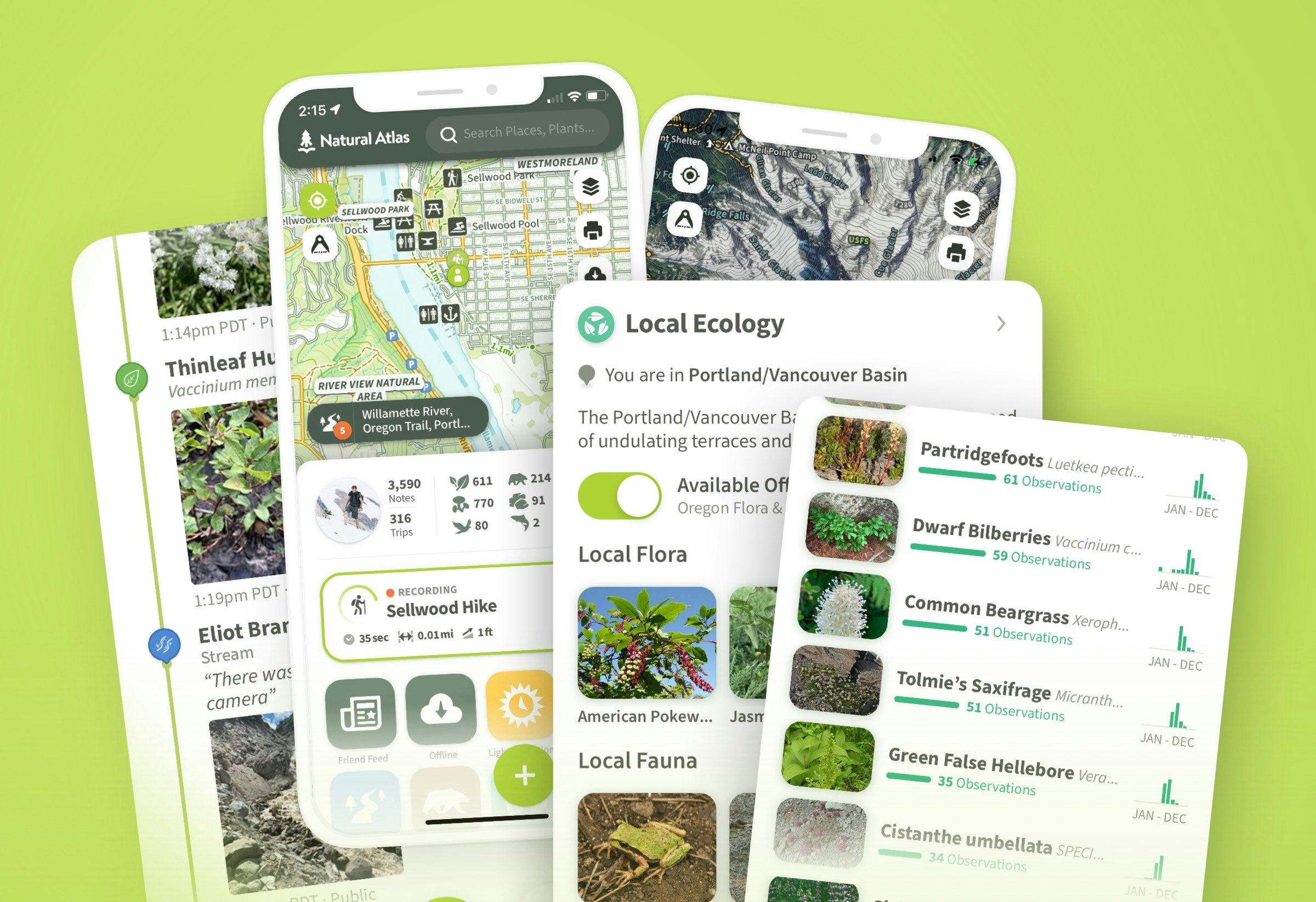 Mídia 2 de Atlas natural - O melhor mapa e gravador de campo da natureza no seu bolso