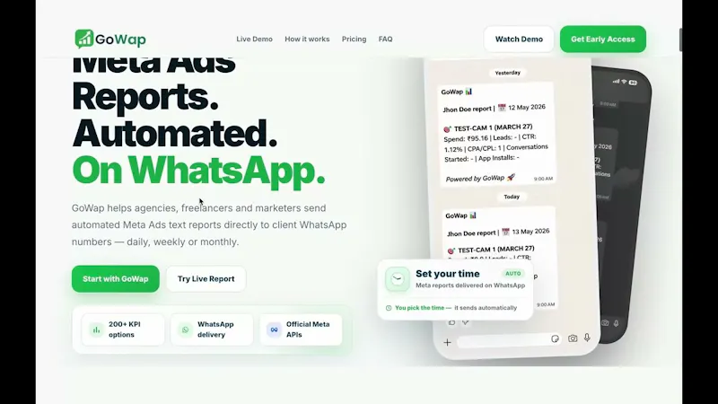 GoWap screenshot 1 (video preview)