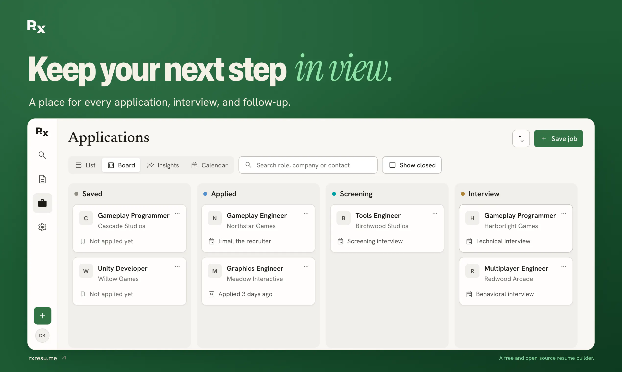 Reactive Resume v6 gallery image