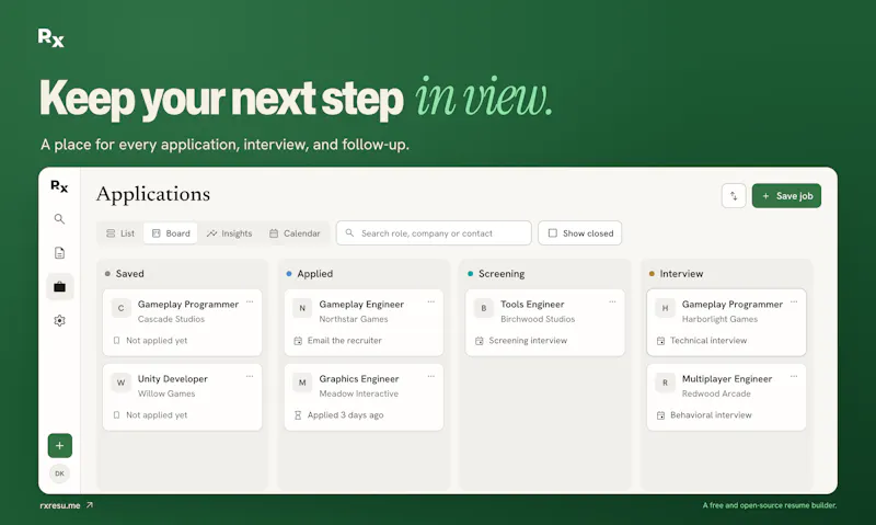 Reactive Resume v6 screenshot 6
